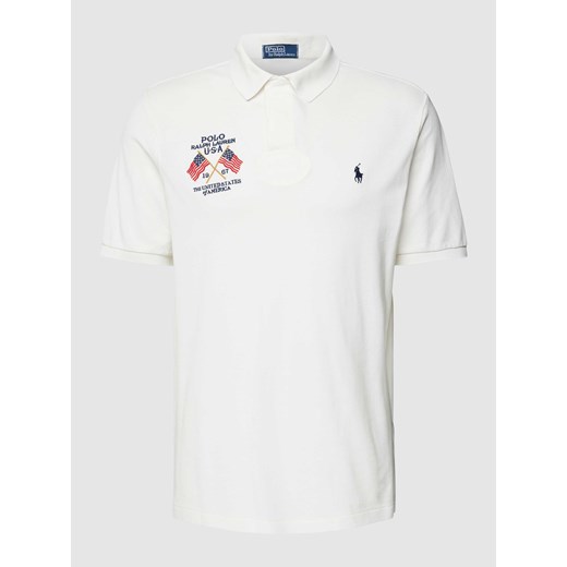 Koszulka polo z logo i wyhaftowanym motywem ze sklepu Peek&Cloppenburg  w kategorii T-shirty męskie - zdjęcie 168257895