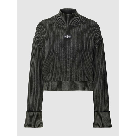 Sweter z dzianiny z naszywką z logo ze sklepu Peek&Cloppenburg  w kategorii Swetry damskie - zdjęcie 168257978
