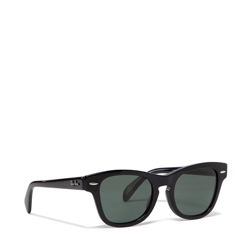 Okulary przeciwsłoneczne Ray-Ban 0RJ9707S 100/71 Black/Dark Green 46 eobuwie.pl