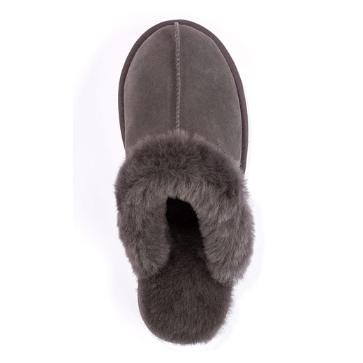 Hofbrucker Skórzane kapcie w kolorze szarym Hofbrucker 39 okazyjna cena Limango Polska