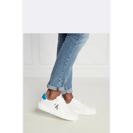 CALVIN KLEIN JEANS Skórzane sneakersy CHUNKY CUPSOLE MONOLOGO 40 okazja Gomez Fashion Store