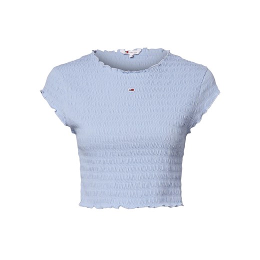 Tommy Jeans Koszulka damska Kobiety Bawełna jasnoniebieski jednolity ze sklepu vangraaf w kategorii Bluzki damskie - zdjęcie 168265117