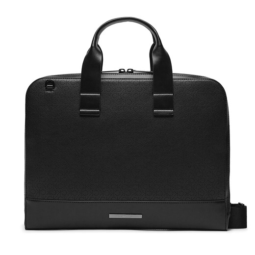 Torba na laptopa Calvin Klein Modern Bar Slim Laptop Bag Mono K50K511529 Czarny ze sklepu eobuwie.pl w kategorii Torby na laptopa - zdjęcie 168265309