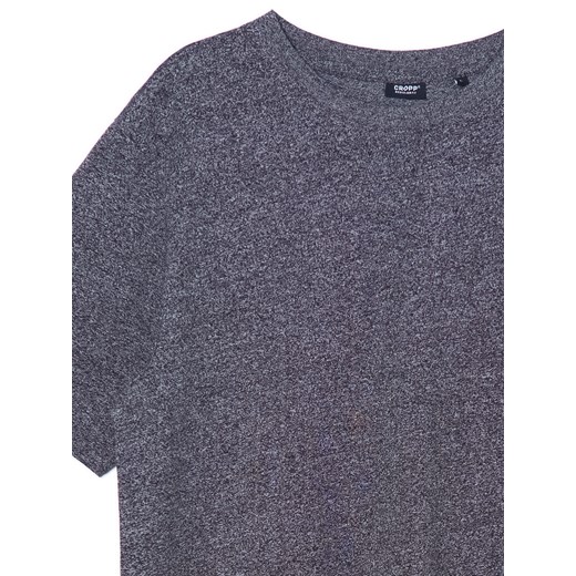 Cropp - Ciemnoszara koszulka - szary ze sklepu Cropp w kategorii T-shirty męskie - zdjęcie 168266167