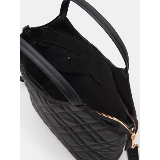 Shopper bag Sinsay pikowana średnia skórzana elegancka 