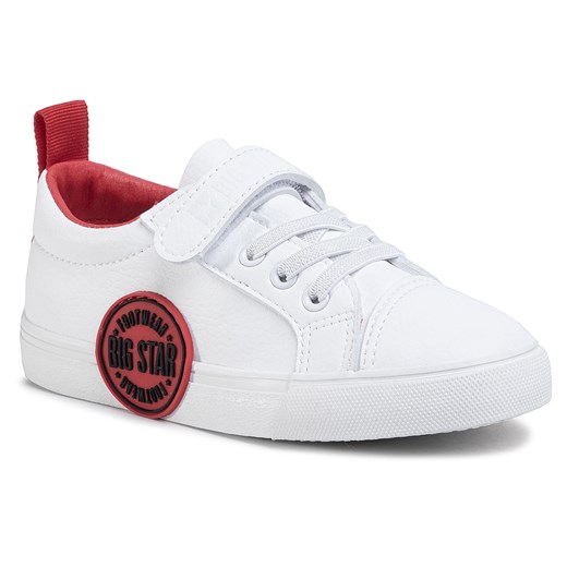 Sneakersy Big Star Shoes FF374088 White/Red 34 eobuwie.pl