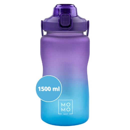 Butelka na wodę 1.5L fioletowo-niebieska | BPA free 1500ml Sklep SOXO