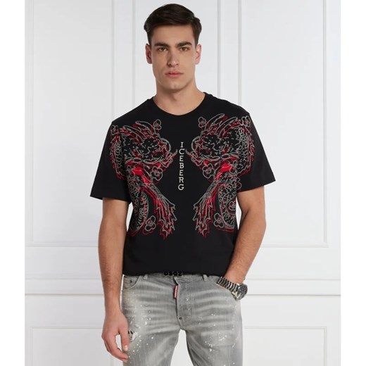 Iceberg T-shirt | Regular Fit ze sklepu Gomez Fashion Store w kategorii T-shirty męskie - zdjęcie 168275918