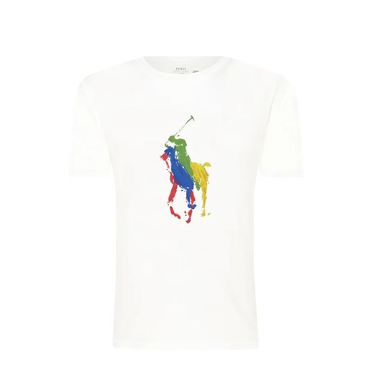 T-shirt chłopięce Polo Ralph Lauren biały z krótkim rękawem 