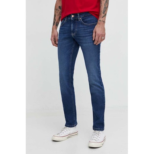 Tommy Jeans jeansy męskie kolor niebieski DM0DM18139 ze sklepu ANSWEAR.com w kategorii Jeansy męskie - zdjęcie 168278147