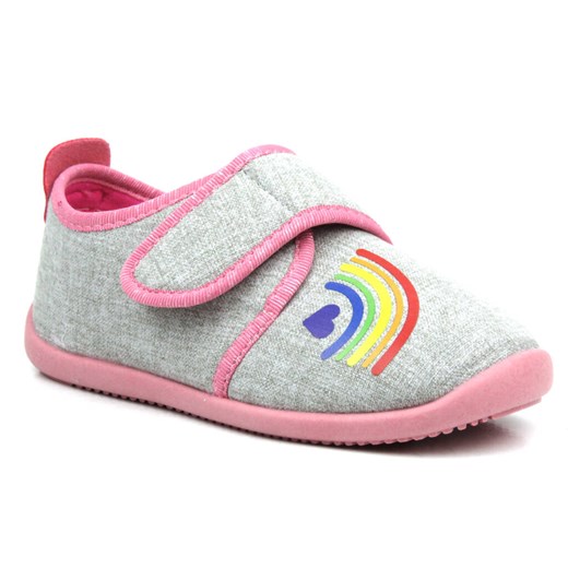 Kapcie dziecięce BEFADO szare z tkaniny 