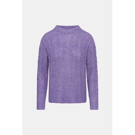 B.YOUNG Sweter z wełną - Fioletowy - Kobieta - 2XL(2XL) XS(XS) Halfprice okazja