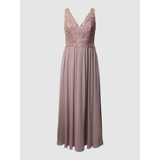 Sukienka wieczorowa PLUS SIZE z kwiatowym haftem ze sklepu Peek&Cloppenburg  w kategorii Sukienki - zdjęcie 168280127