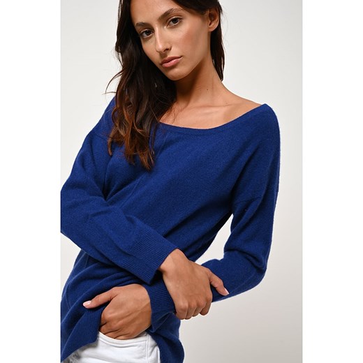 AUTHENTIC CASHMERE Kaszmirowy sweter &quot;Faraut&quot; w kolorze niebieskim ze sklepu Limango Polska w kategorii Swetry damskie - zdjęcie 168281088