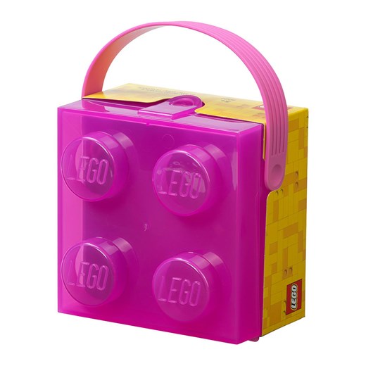 LEGO Pojemnik &quot;Brick 4&quot; w kolorze fioletowym na lunch - 16,5 x 11,6 x Lego onesize okazyjna cena Limango Polska