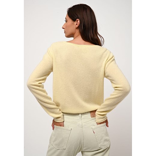 AUTHENTIC CASHMERE Kaszmirowy sweter "Criou" w kolorze żółtym L wyprzedaż Limango Polska