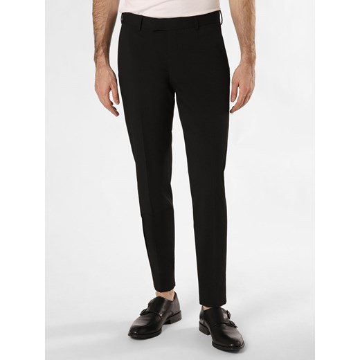 Strellson Spodnie Mężczyźni Slim Fit czarny jednolity ze sklepu vangraaf w kategorii Spodnie męskie - zdjęcie 168282379