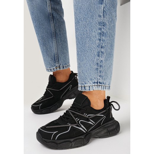 Buty sportowe damskie czarne Born2be sneakersy 