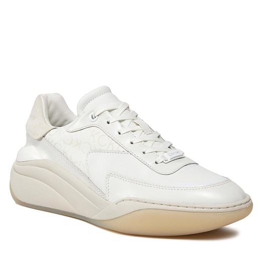 Buty sportowe damskie Calvin Klein sneakersy białe sznurowane