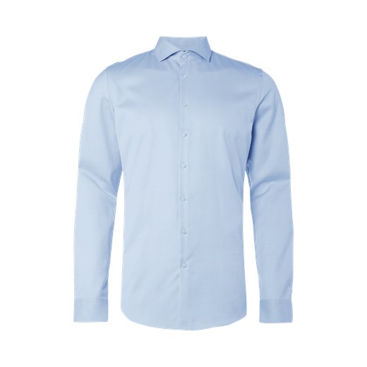Koszula biznesowa o kroju slim fit z diagonalu z bardzo długim rękawem ze sklepu Peek&Cloppenburg  w kategorii Koszule męskie - zdjęcie 168292157