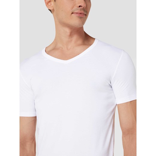 T-shirt z dekoltem w serek w zestawie 2 szt. model ‘Modern’ XL Peek&Cloppenburg 