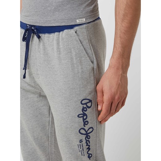 Spodnie dresowe z nadrukiem z logo model ‘Minep’ Pepe Jeans XL okazja Peek&Cloppenburg 