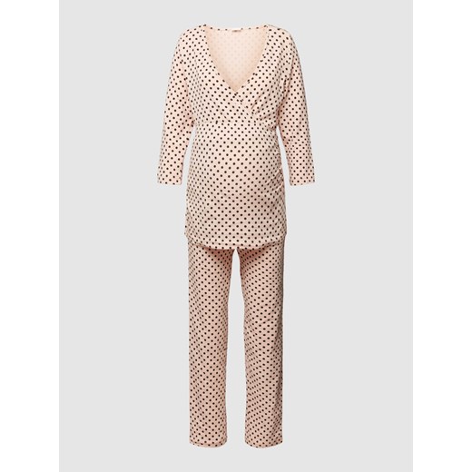Piżama ciążowa z rękawem o dł. 3/4,o kroju odpowiednim do karmienia piersią ze sklepu Peek&Cloppenburg  w kategorii Piżamy damskie - zdjęcie 168292798