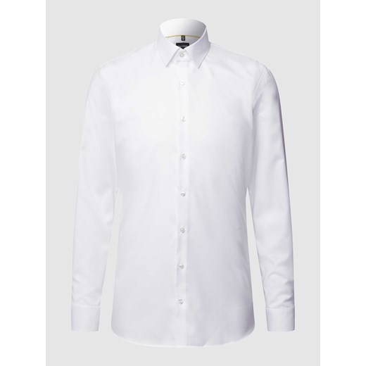 Koszula biznesowa o kroju super slim fit z diagonalu ze sklepu Peek&Cloppenburg  w kategorii Koszule męskie - zdjęcie 168292869