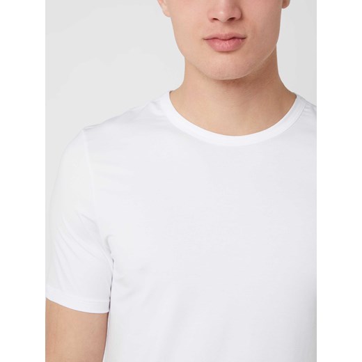 T-shirt z detalem z logo w zestawie 2 szt. model ‘Cotton Essentials’ Hanro XL Peek&Cloppenburg 
