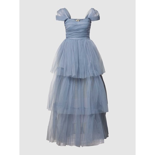 Sukienka wieczorowa z odkrytymi ramionami ze sklepu Peek&Cloppenburg  w kategorii Sukienki - zdjęcie 168292998