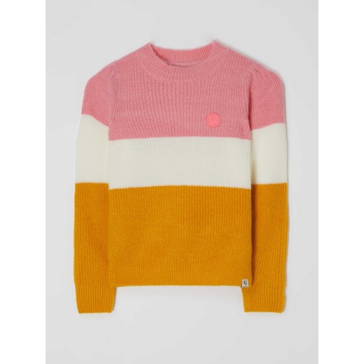 Sweter ze wzorem w blokowe pasy ze sklepu Peek&Cloppenburg  w kategorii Swetry dziewczęce - zdjęcie 168293535