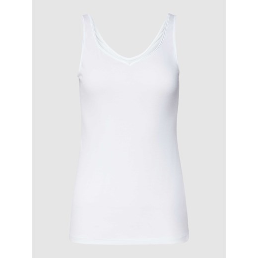Top na ramiączkach w jednolitym kolorze ze sklepu Peek&Cloppenburg  w kategorii Bluzki damskie - zdjęcie 168293835