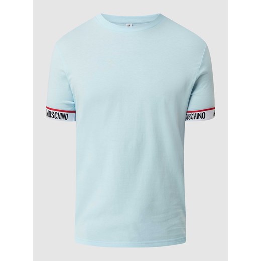 T-shirt z wykończeniami w kontrastowym kolorze model ‘Basic Logotape’ ze sklepu Peek&Cloppenburg  w kategorii T-shirty męskie - zdjęcie 168294177