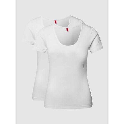 T-shirt z nadrukiem z logo ze sklepu Peek&Cloppenburg  w kategorii Bluzki damskie - zdjęcie 168294556
