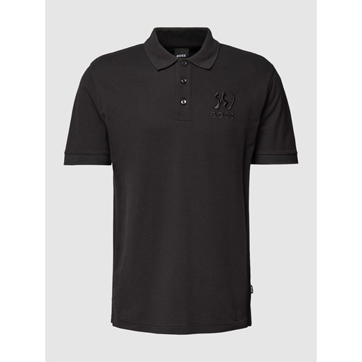 Koszulka polo z wyhaftowanym logo model ‘Parlay’ ze sklepu Peek&Cloppenburg  w kategorii T-shirty męskie - zdjęcie 168294966