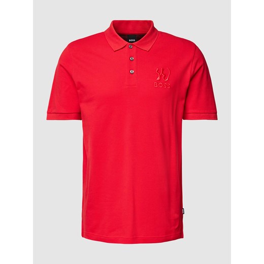Koszulka polo z wyhaftowanym logo model ‘Parlay’ ze sklepu Peek&Cloppenburg  w kategorii T-shirty męskie - zdjęcie 168295029