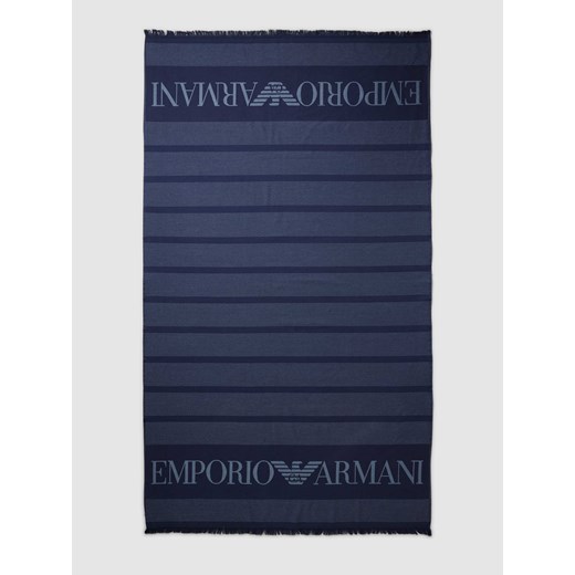 Ręcznik z nadrukiem z logo Emporio Armani One Size Peek&Cloppenburg