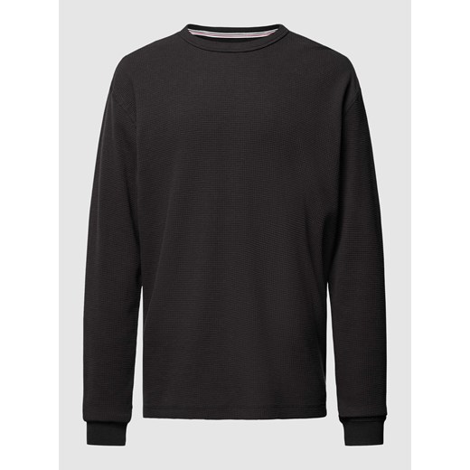 Bluzka z długim rękawem z fakturą wafla ze sklepu Peek&Cloppenburg  w kategorii T-shirty męskie - zdjęcie 168295747