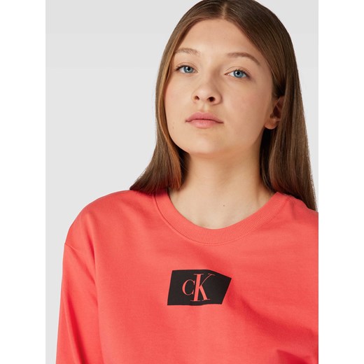 Bluza z bawełny z detalem z logo Calvin Klein Underwear XS okazja Peek&Cloppenburg 