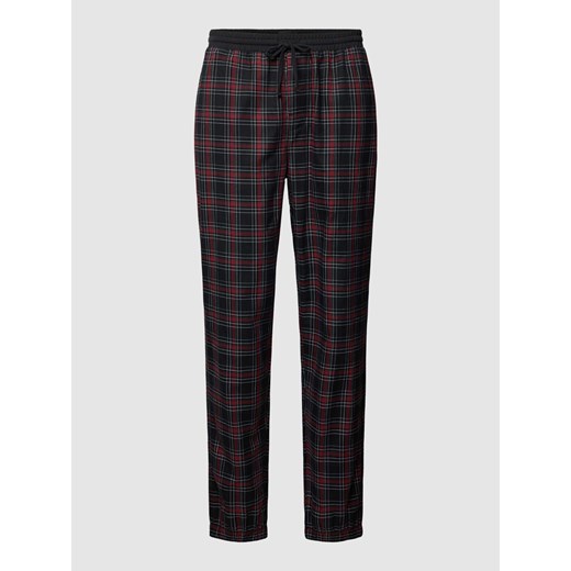 Spodnie od piżamy ze wzorem w szkocką kratę i elastycznym pasem ze sklepu Peek&Cloppenburg  w kategorii Piżamy męskie - zdjęcie 168296179