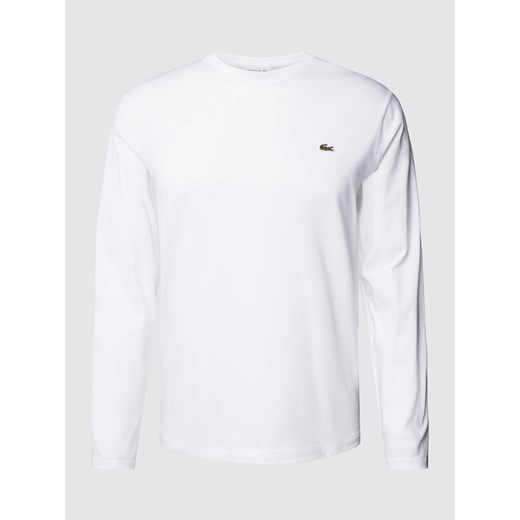 Bluzka o kroju regular fit w jednolitym kolorze z długim rękawem i wyhaftowanym logo ze sklepu Peek&Cloppenburg  w kategorii T-shirty męskie - zdjęcie 168296788