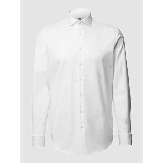 Koszula biznesowa o kroju regular fit z diagonalu ze sklepu Peek&Cloppenburg  w kategorii Koszule męskie - zdjęcie 168297937