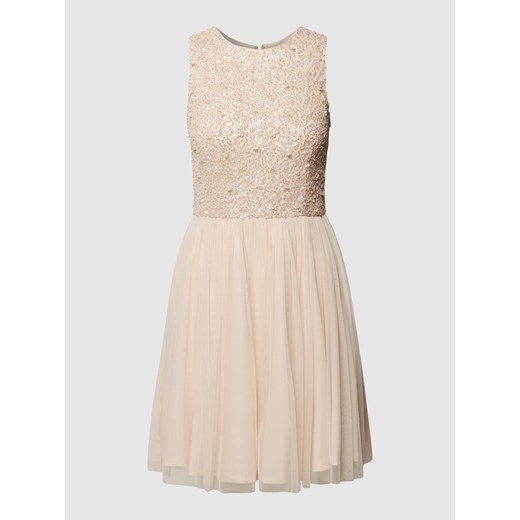 Sukienka koktajlowa o długości mini z cekinowym obszyciem Lace & Beads XL Peek&Cloppenburg 