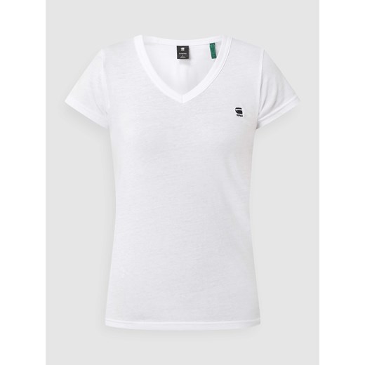 T-shirt o kroju slim fit z bawełny ekologicznej model ‘Eyben’ ze sklepu Peek&Cloppenburg  w kategorii Bluzki damskie - zdjęcie 168298405