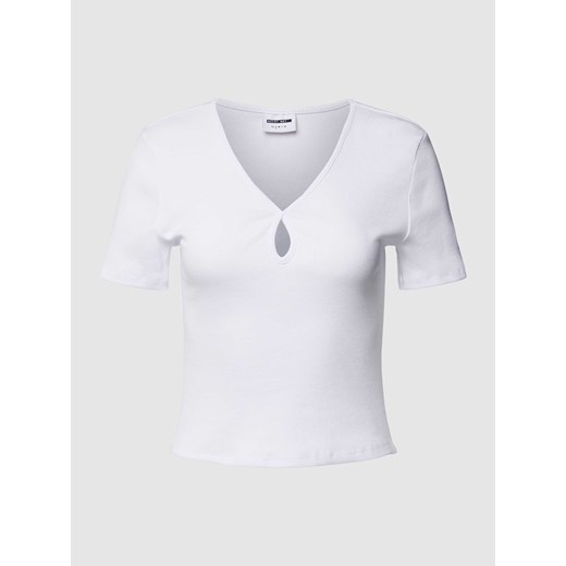 T-shirt krótki z wiązanym detalem ze sklepu Peek&Cloppenburg  w kategorii Bluzki damskie - zdjęcie 168298618