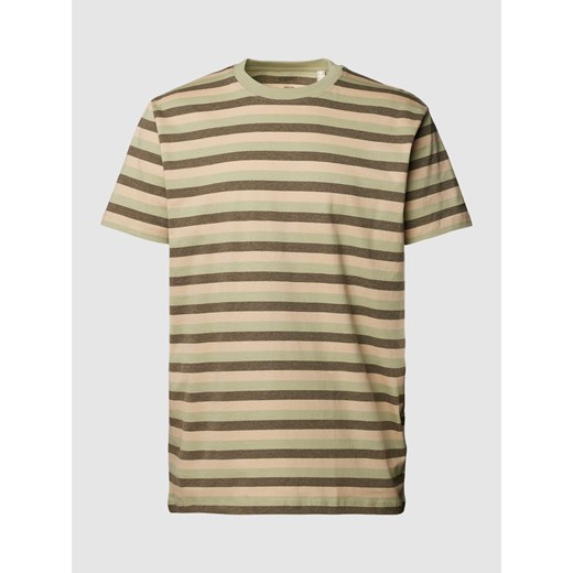 T-shirt z wiskozy ze wzorem w paski ze sklepu Peek&Cloppenburg  w kategorii T-shirty męskie - zdjęcie 168298737