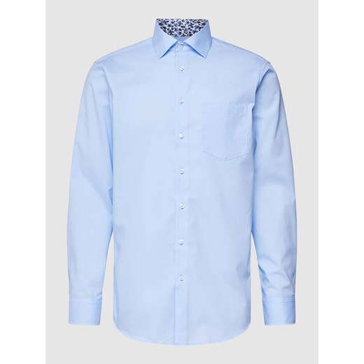 Koszula biznesowa o kroju regular fit z nakładaną kieszenią na piersi ze sklepu Peek&Cloppenburg  w kategorii Koszule męskie - zdjęcie 168299078