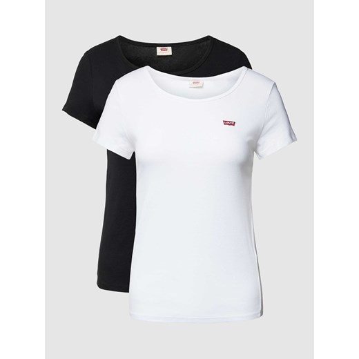 T-shirt z okrągłym dekoltem w zestawie 2 szt. ze sklepu Peek&Cloppenburg  w kategorii Bluzki damskie - zdjęcie 168299279