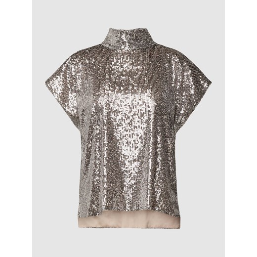 Bluzka z cekinowym obszyciem model ‘ALARIA’ ze sklepu Peek&Cloppenburg  w kategorii Bluzki damskie - zdjęcie 168299485