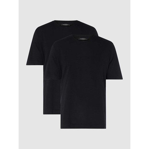 T-shirt z bawełny w zestawie 2 szt. ze sklepu Peek&Cloppenburg  w kategorii Podkoszulki męskie - zdjęcie 168299498
